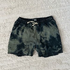 Corduroy tie dye shorts